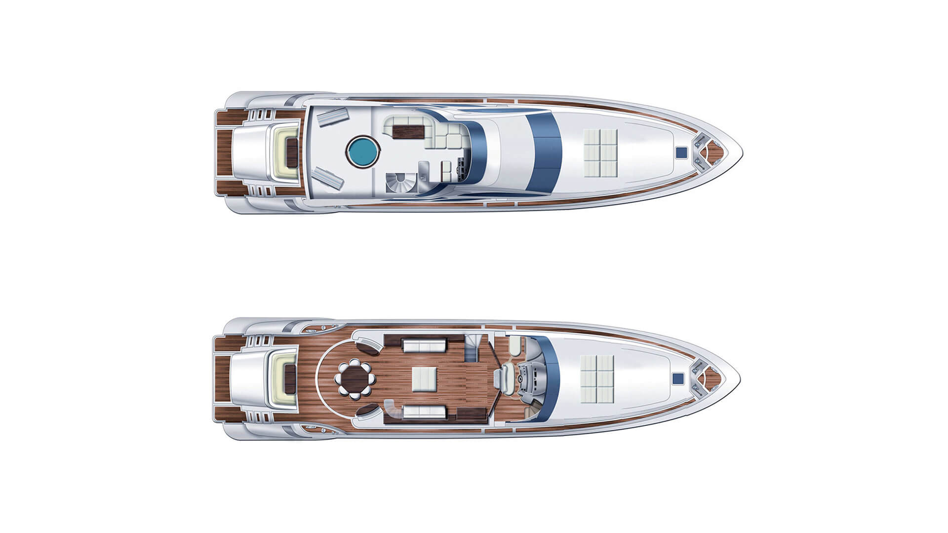 Antalya Tekne Tatili Delux Motoryat Azimut 30 Metre 4 Kabin