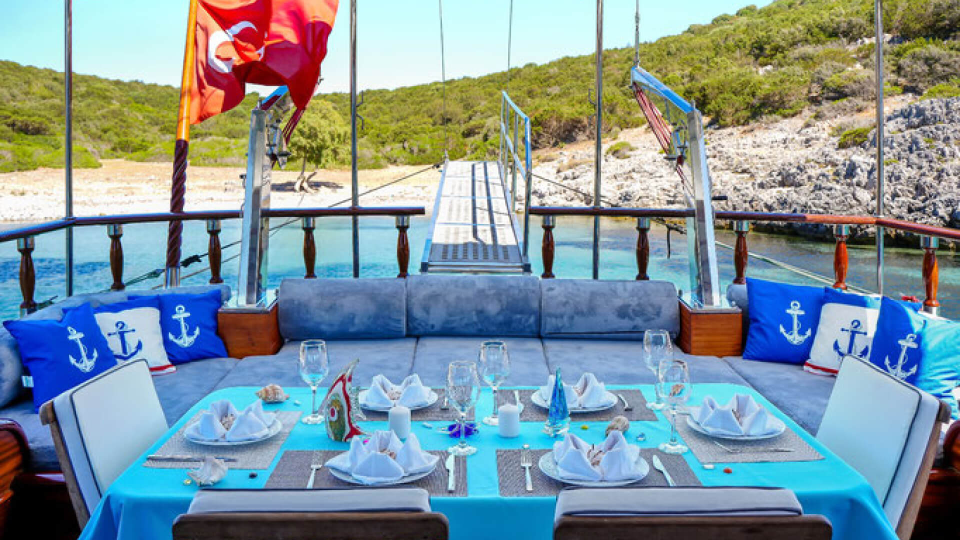 Gulet Mavi Yolculuk Tekne Turu 3 Kabin 19 Metre